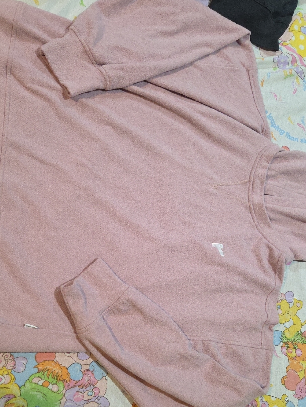 7 Diamonds Dusty Pink Fleece Hooded Top Xl